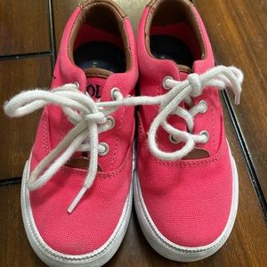 Pink Polo Ralph Lauren Boat Shoes Kids 11
